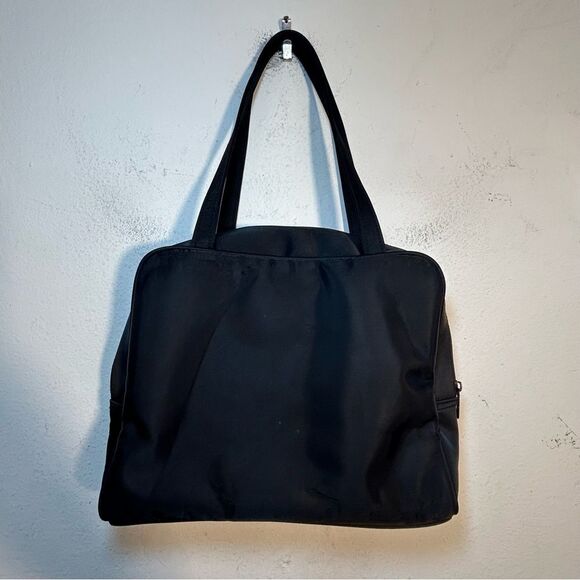 St John ladies Bag black gold double handle nylon capsule packable minimalist - Picture 4 of 13